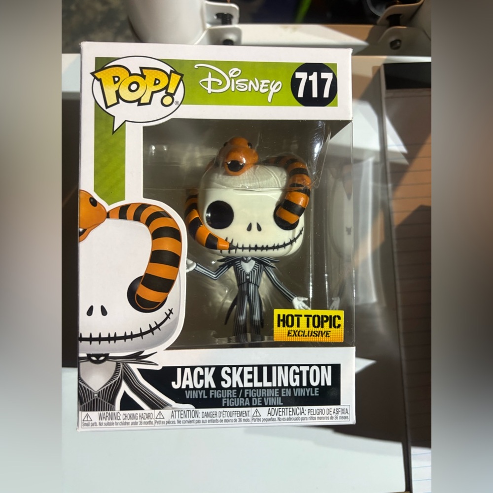Funko Pop! Hot topic EXC Disney Nightmare Before Christmas Jack with Snake